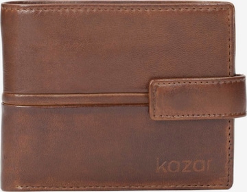 Kazar Wallet in Brown: front