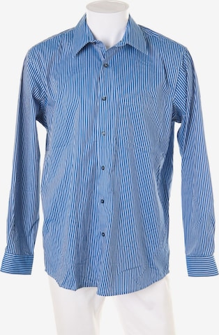 Tom Hanbury Button Up Shirt in XXL in Blue: front