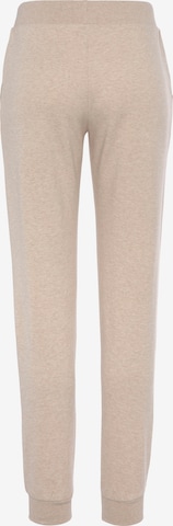 BENCH Tapered Pajama Pants in Beige