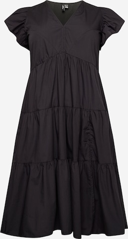 Vero Moda Curve Kjole 'JARLOTTE' i sort: forside