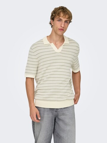 Pull-over 'ONSTILO' Only & Sons en beige