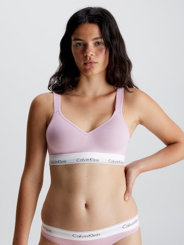 Bustino Reggiseno di Calvin Klein Underwear in lilla: frontale