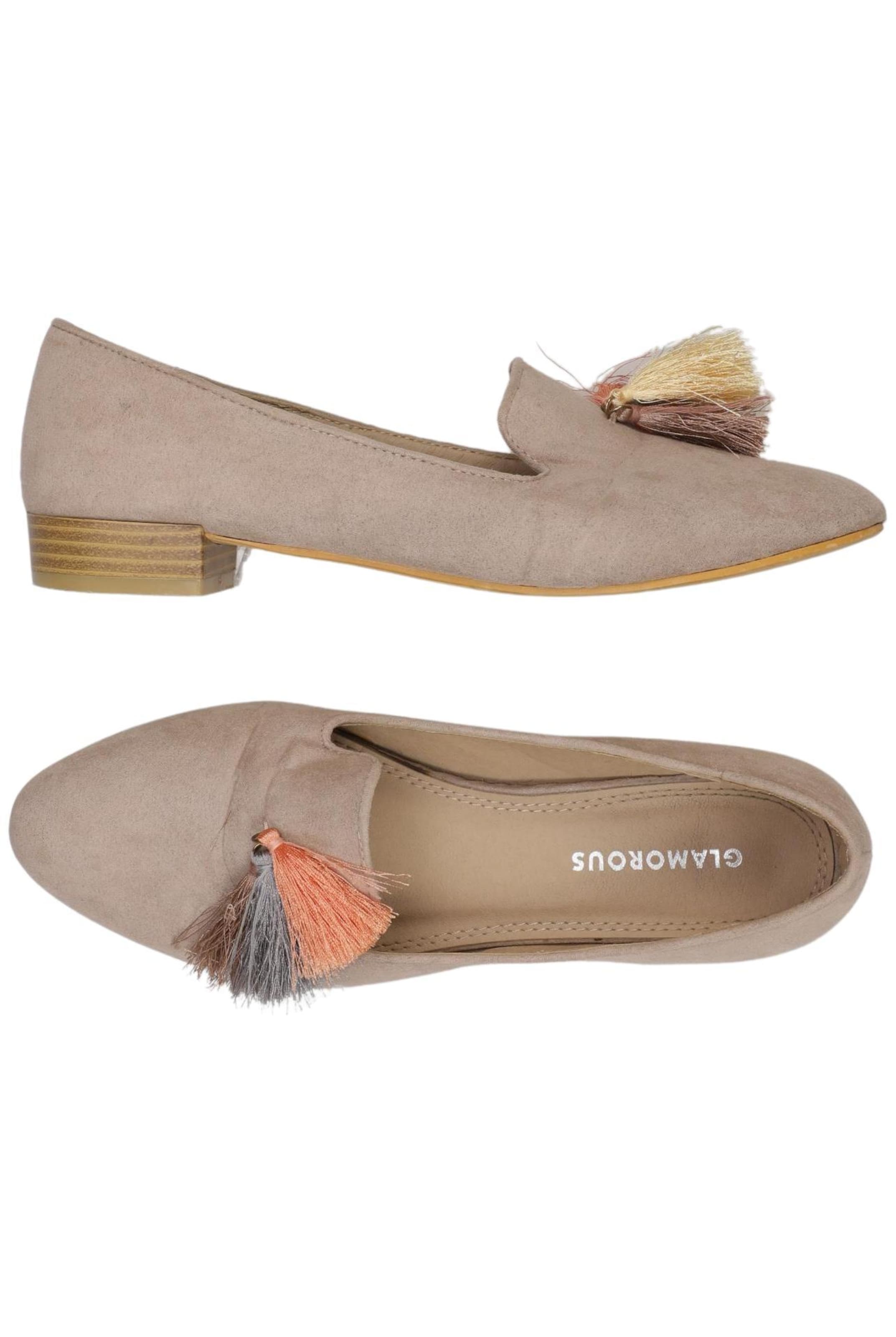 GLAMOROUS Flats & Loafers in 37 in Beige: front