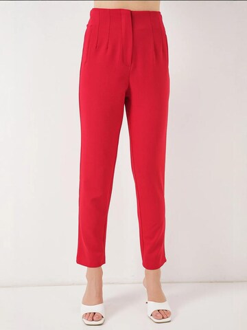 Coupe slim Pantalon à pince Bigdart en rouge : devant