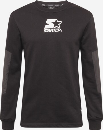 Starter Black Label Sweatshirt in Zwart: voorkant