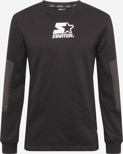 Starter Black Label Sweatshirt i koksgrå / svart / hvit, Produktvisning
