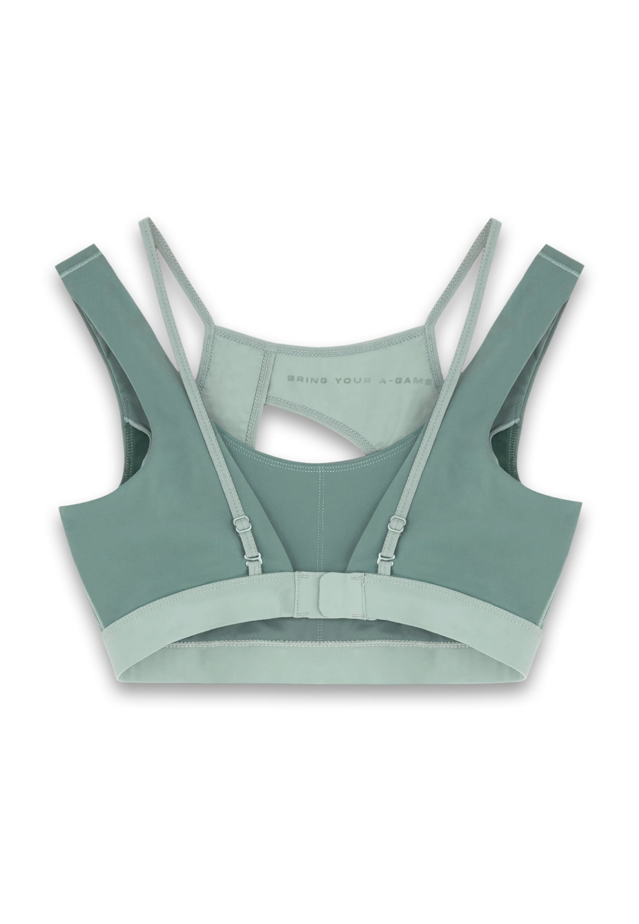 Bustier Soutien-gorge de sport A-Game en vert : derrière