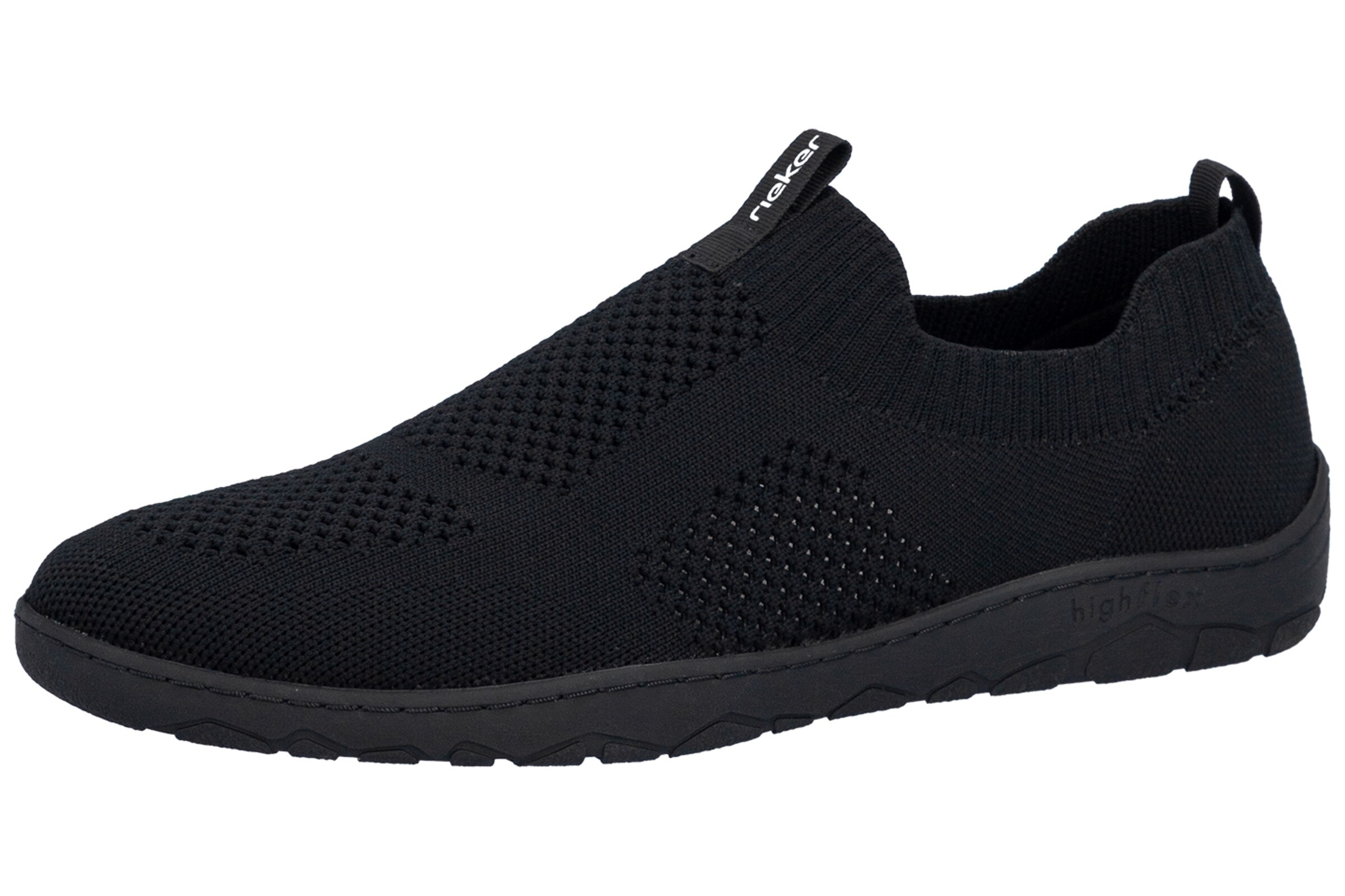 Rieker Slip-Ons in Black: front