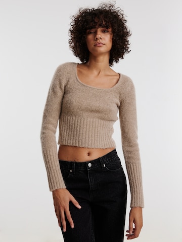 EDITED Pullover 'Gilda' i beige: forside