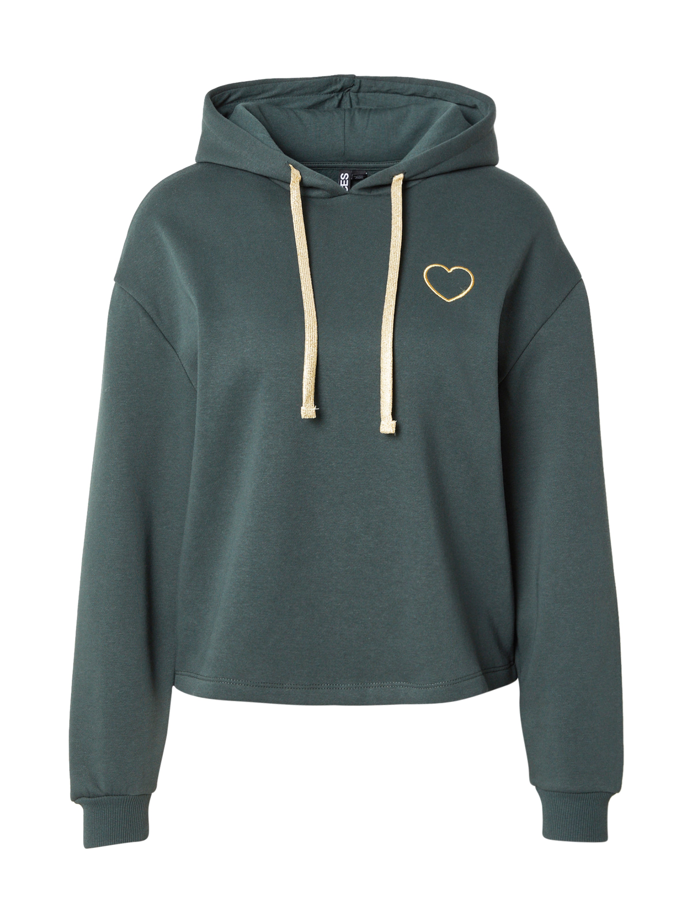 PIECES Sweatshirt 'PCChilli' in Green: front