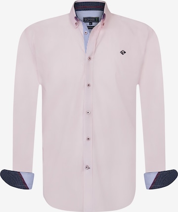 Regular fit Camicia 'Lisburn' di Sir Raymond Tailor in rosa: frontale