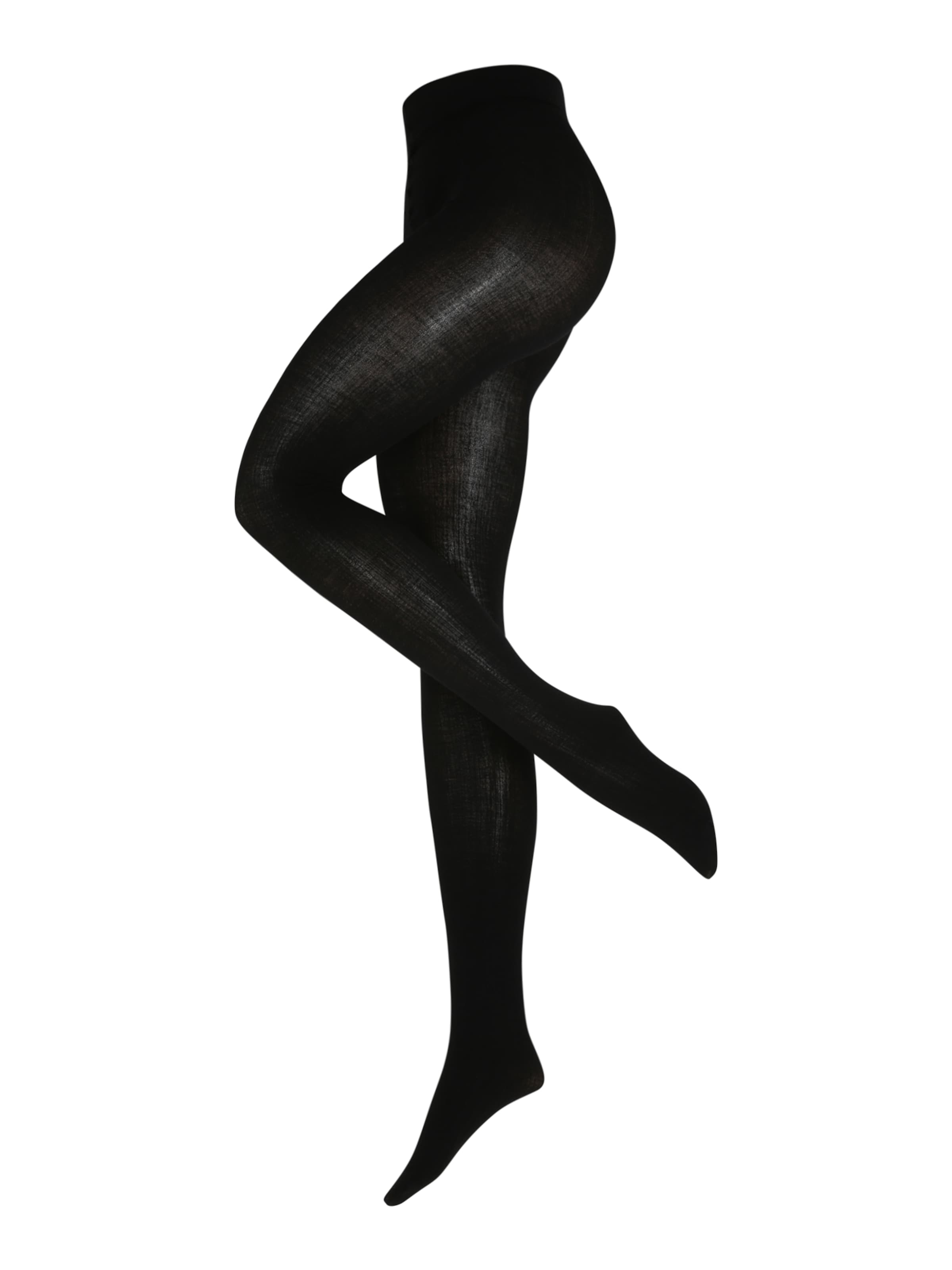 Swedish Stockings - Leotardos 'Fishbone' en negro: frente