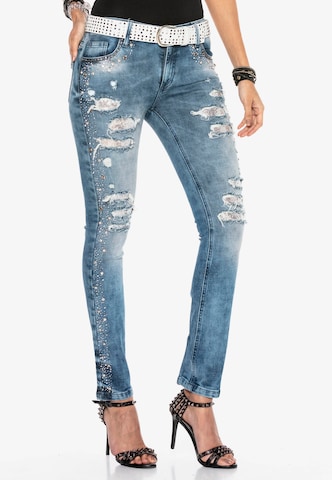 CIPO & BAXX Slimfit Jeans in Blauw