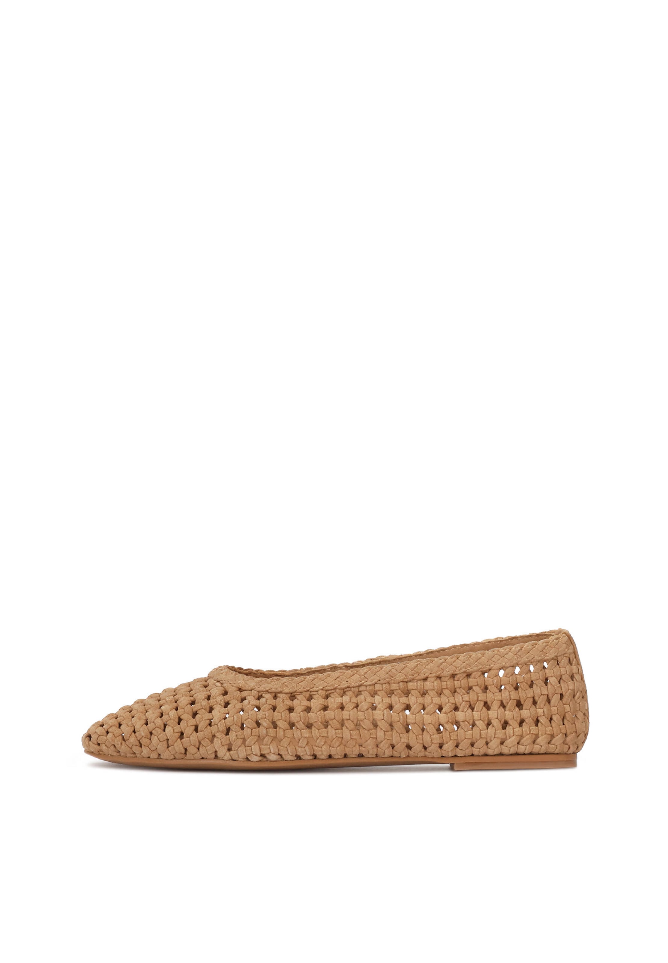 Kazar Ballet Flats in Brown: front