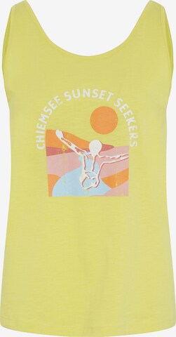 CHIEMSEE Tanktop ' mit Jumper-Print ' in Gelb: predná strana