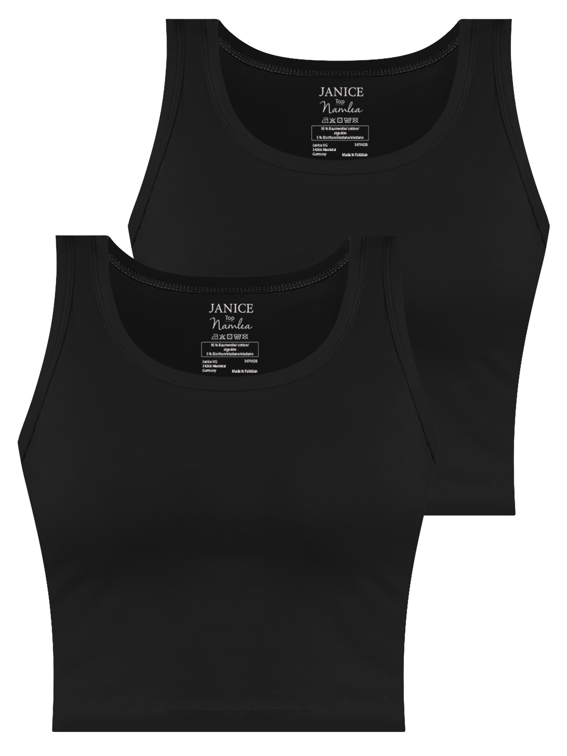 Top 'Namlea' di Janice in nero: frontale