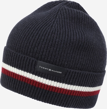 TOMMY HILFIGER Beanie in Blue: front