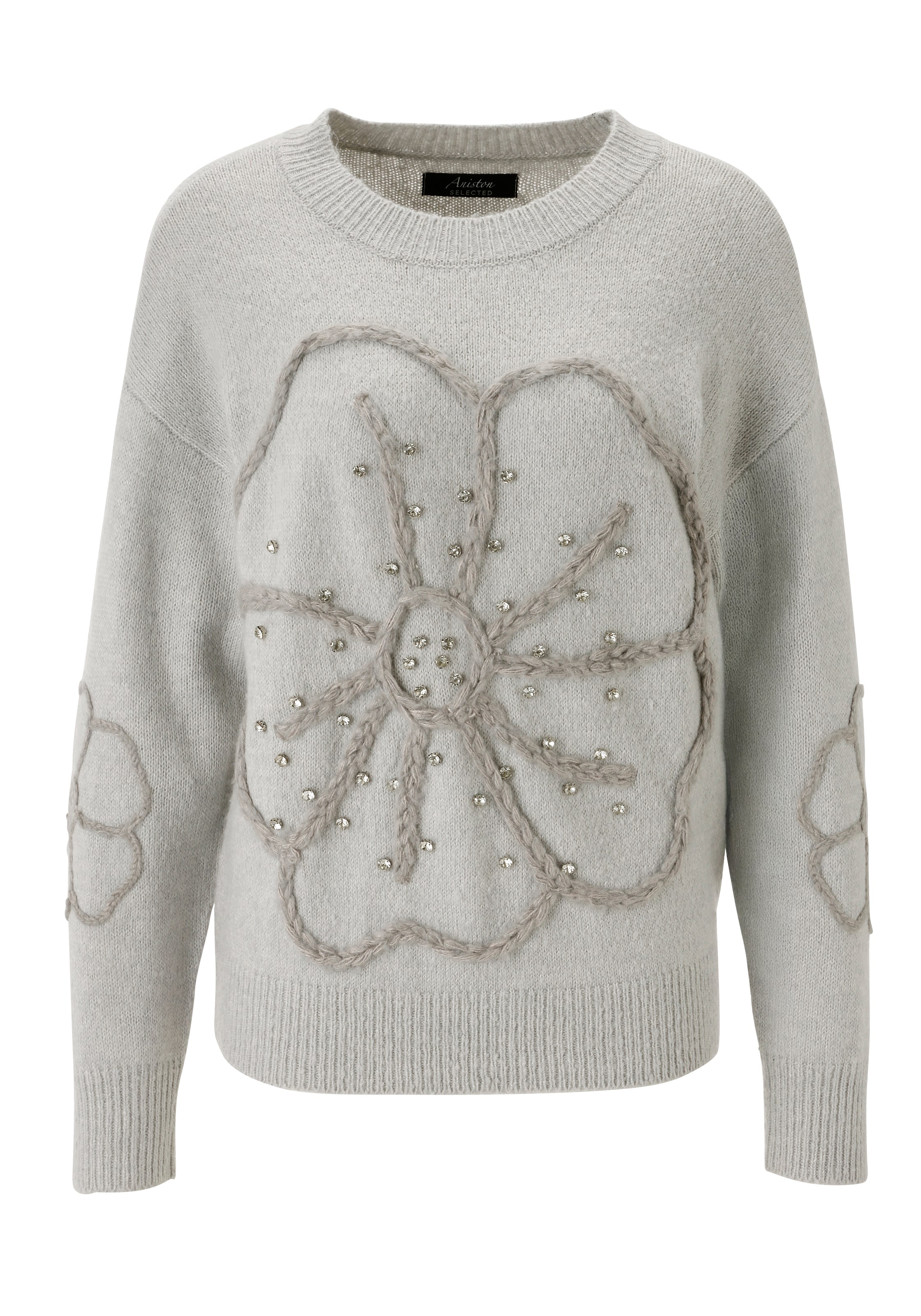 Aniston SELECTED Sweater in Grey: front