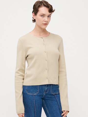 Vero Moda Tall Kardigan 'VMKRISTI' w kolorze szary: przód