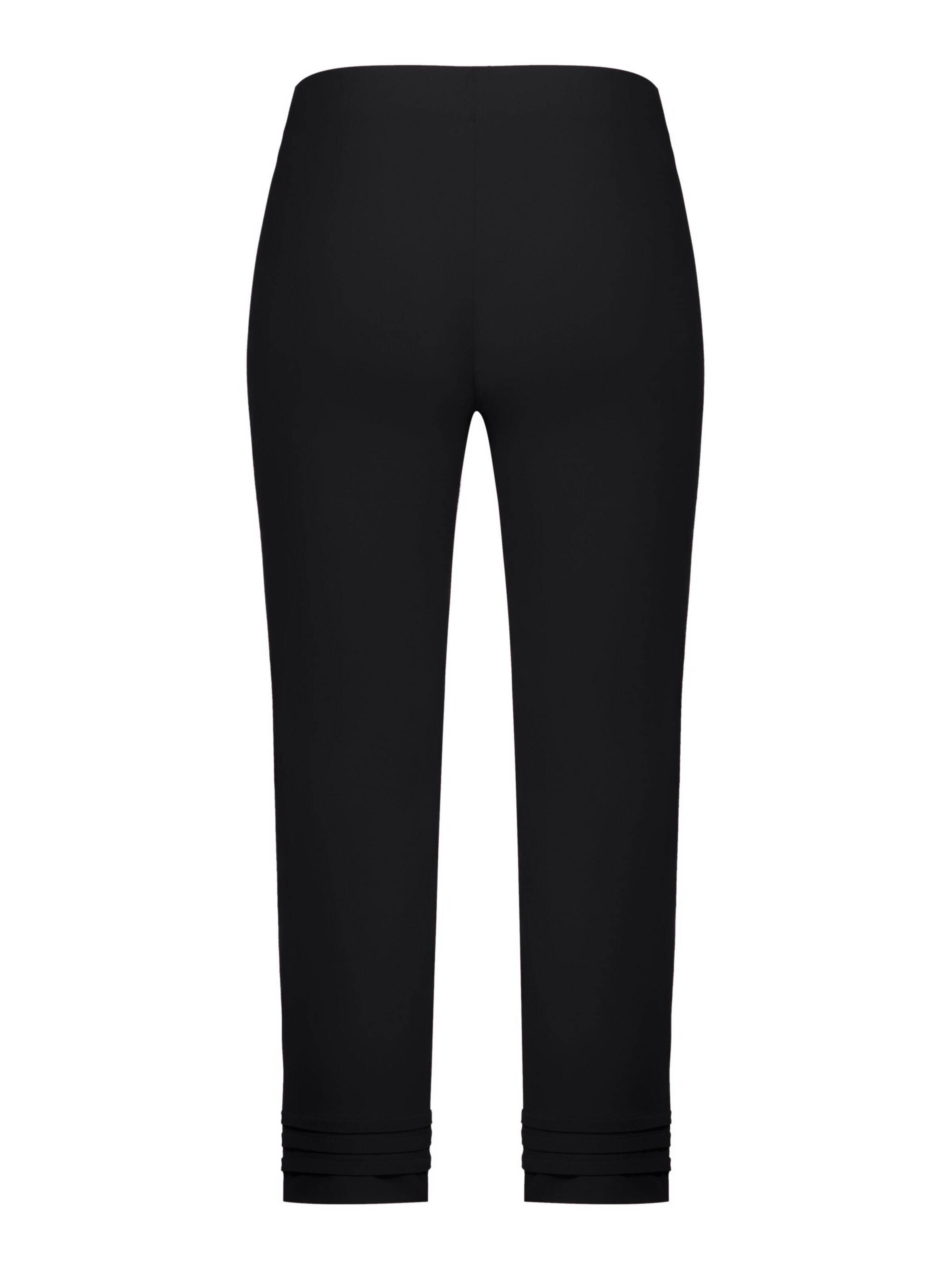 STEHMANN Regular Hose 'Ina' in Schwarz