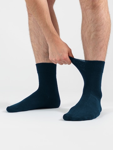 Occulto Socken 'Ingo' in Blau: Vorderseite