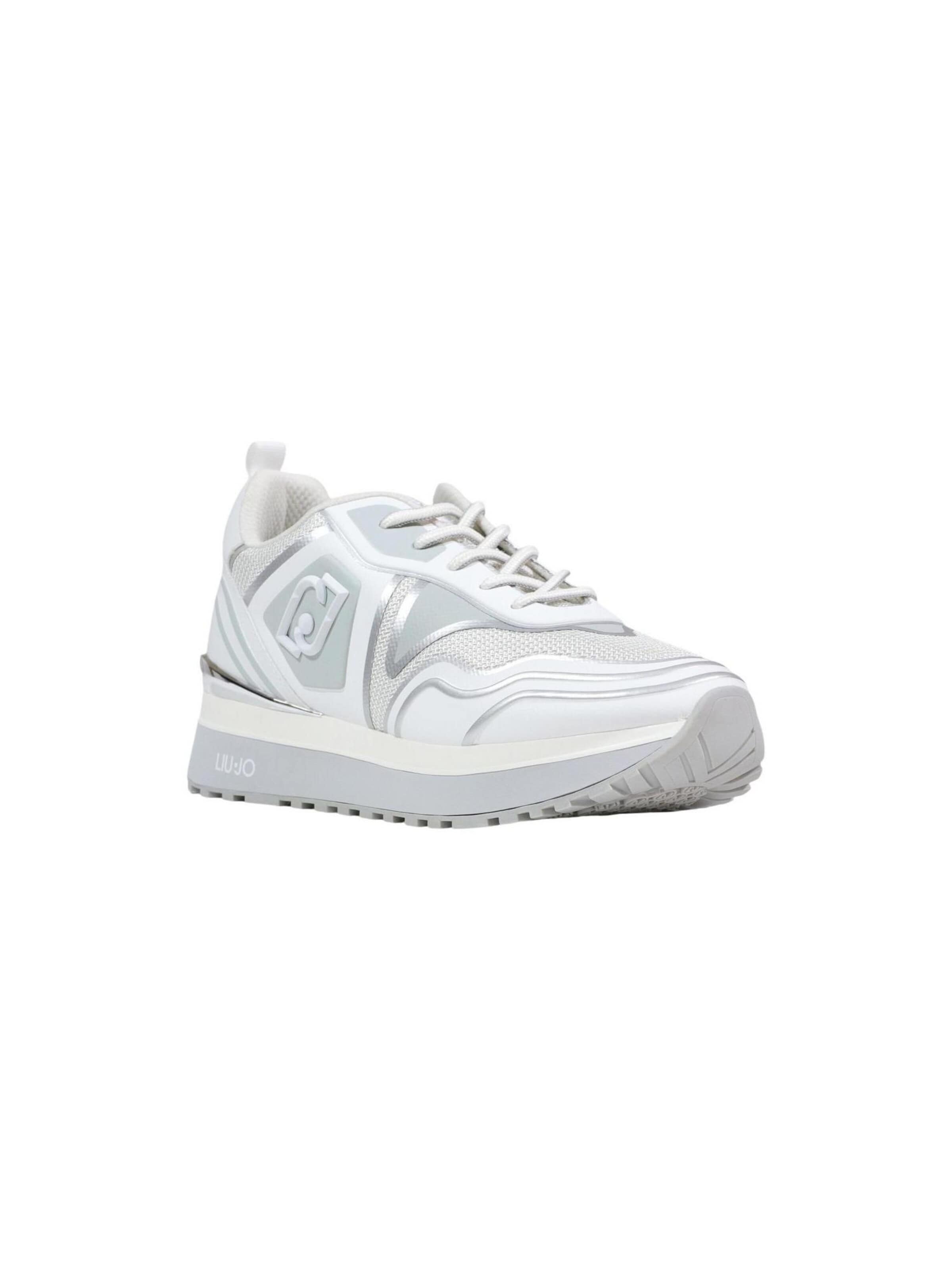 Sneaker bassa 'LIU JO MAXI WONDER TECH 01 BA6021TX519' di Liu Jo in bianco: frontale