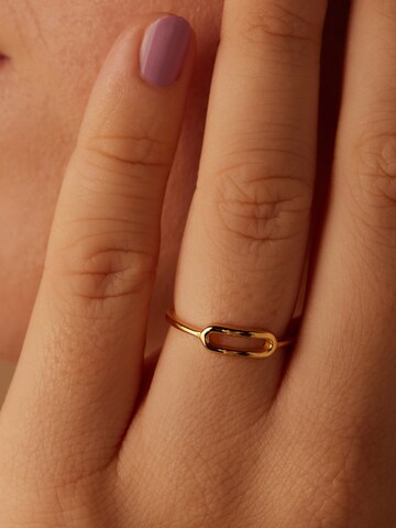 Lucardi Ring in Gold: front