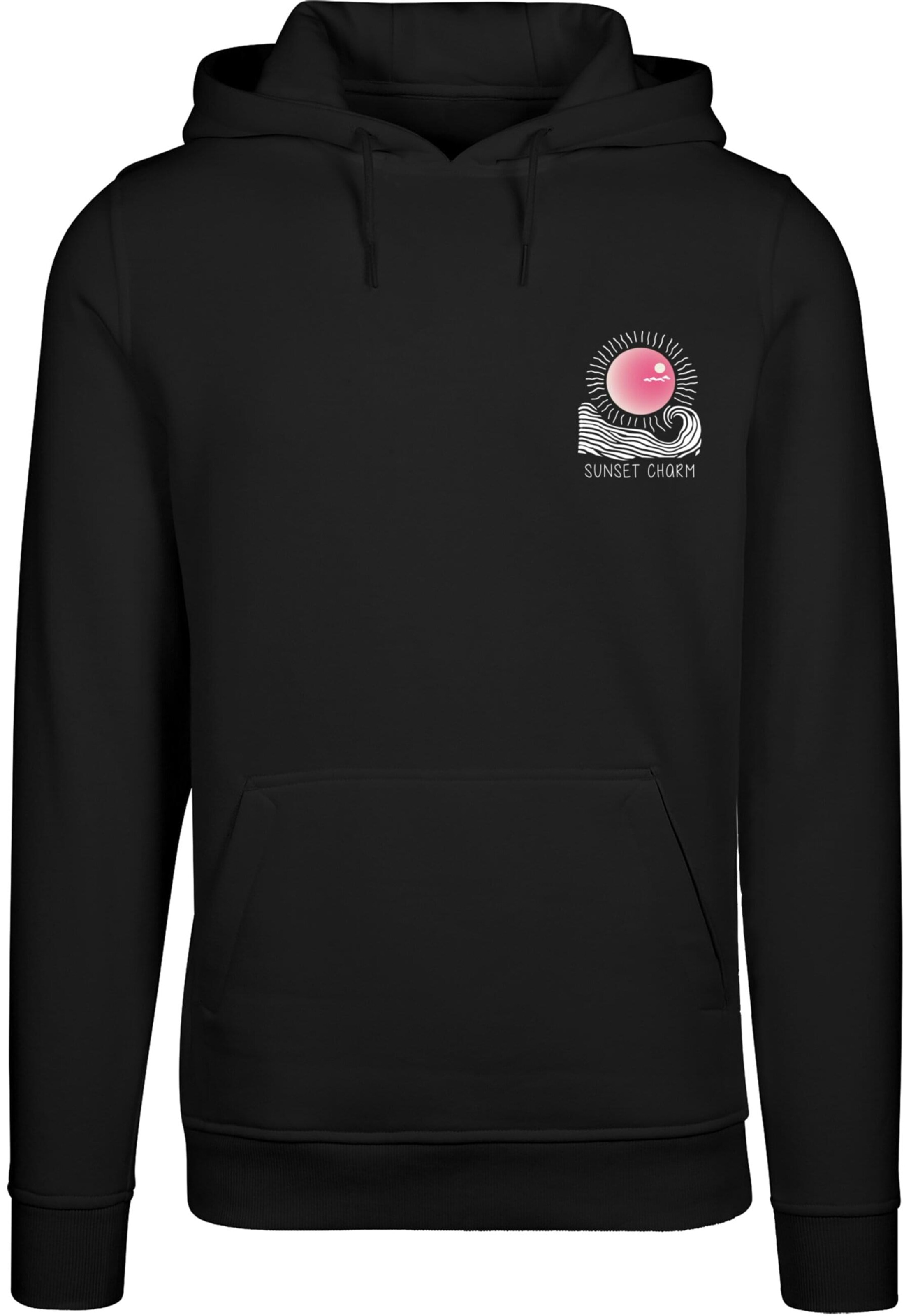 Sweat-shirt 'Sunset Charm' Merchcode en noir : devant