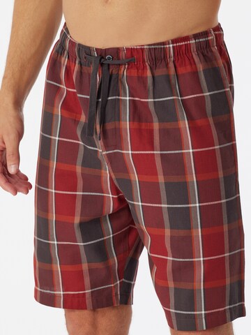SCHIESSER Pajama Pants ' Mix & Relax ' in Brown: front
