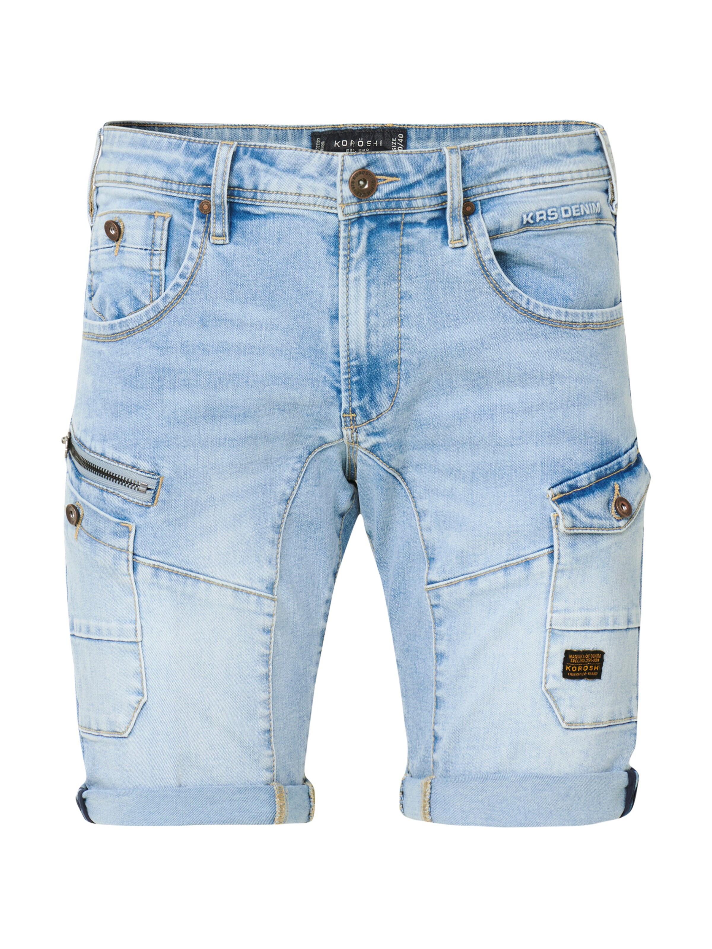 KOROSHI regular Τζιν σε μπλε: μπροστά