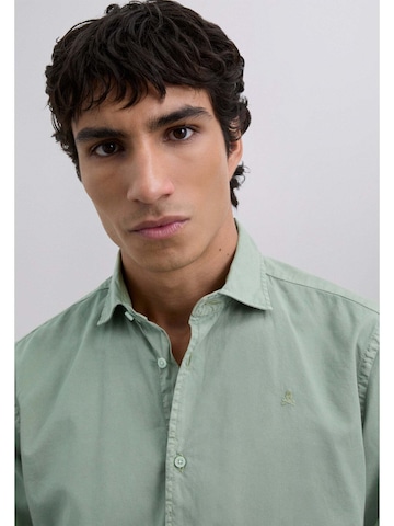 Scalpers Regular fit Overhemd 'Seatle K' in Groen