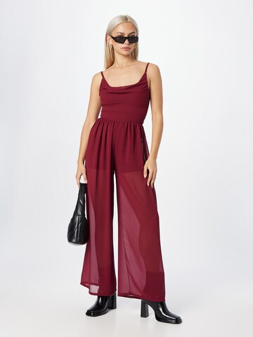 WAL G. - Jumpsuit 'RAIN' en rojo