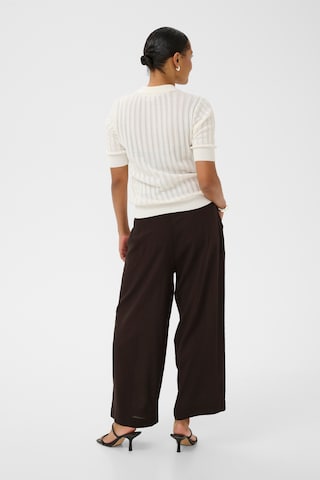 Kaffe Wide leg Trousers 'KAmilia' in Brown