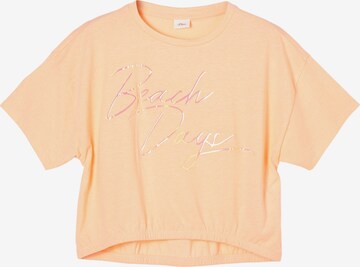 s.Oliver Shirt 'Beach' in Orange: front