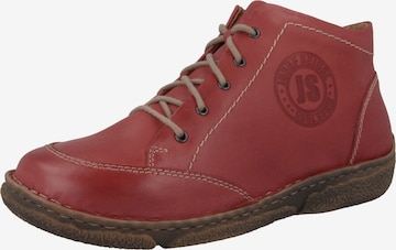 JOSEF SEIBEL Schnürstiefelette 'Neele' in Rot: Vorderseite