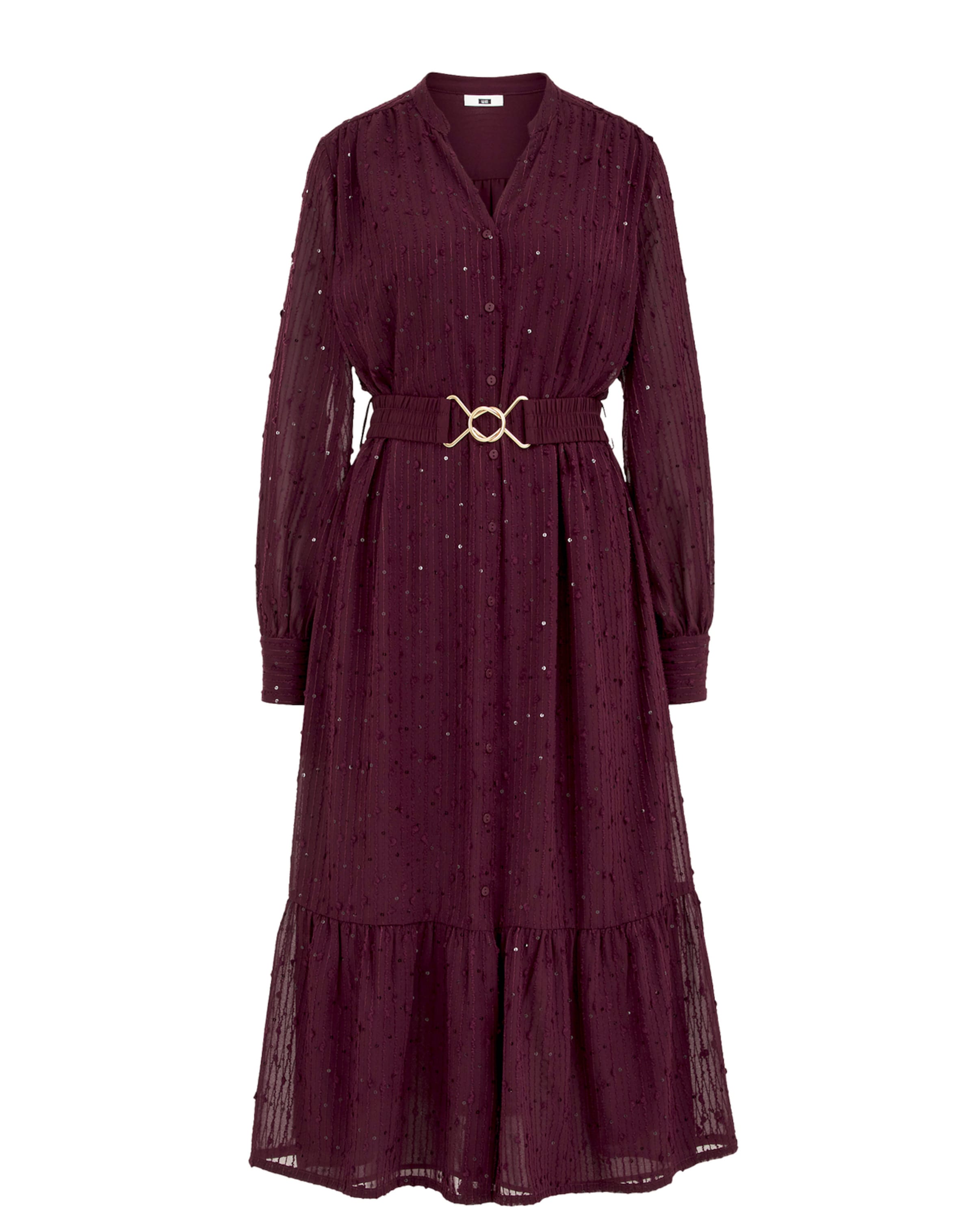 WE Fashion Obleka | jajčevec barva, Prikaz izdelka