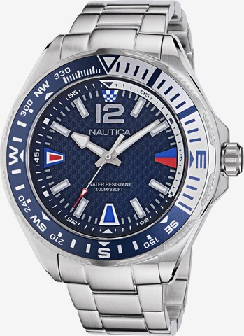 NAUTICA Analoog horloge in Blauw: voorkant