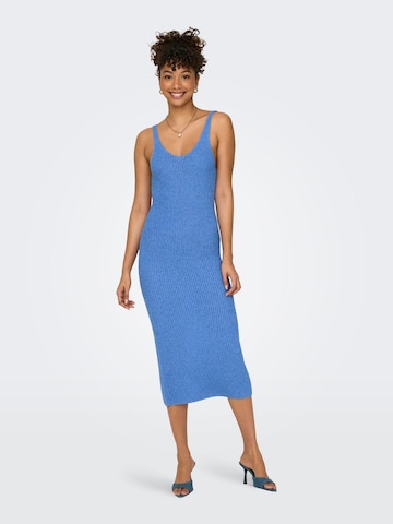 ONLY Knitted dress 'SUNNY' in Blue: front