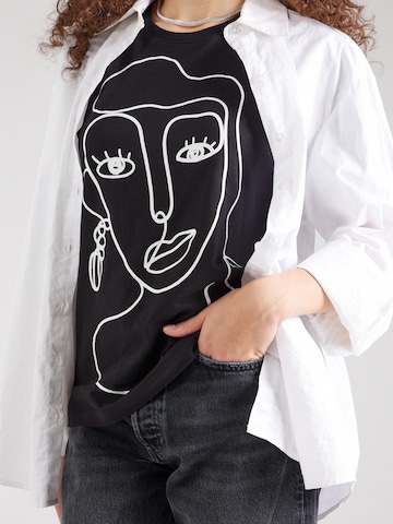 VILA - Camiseta 'ANNA' en negro