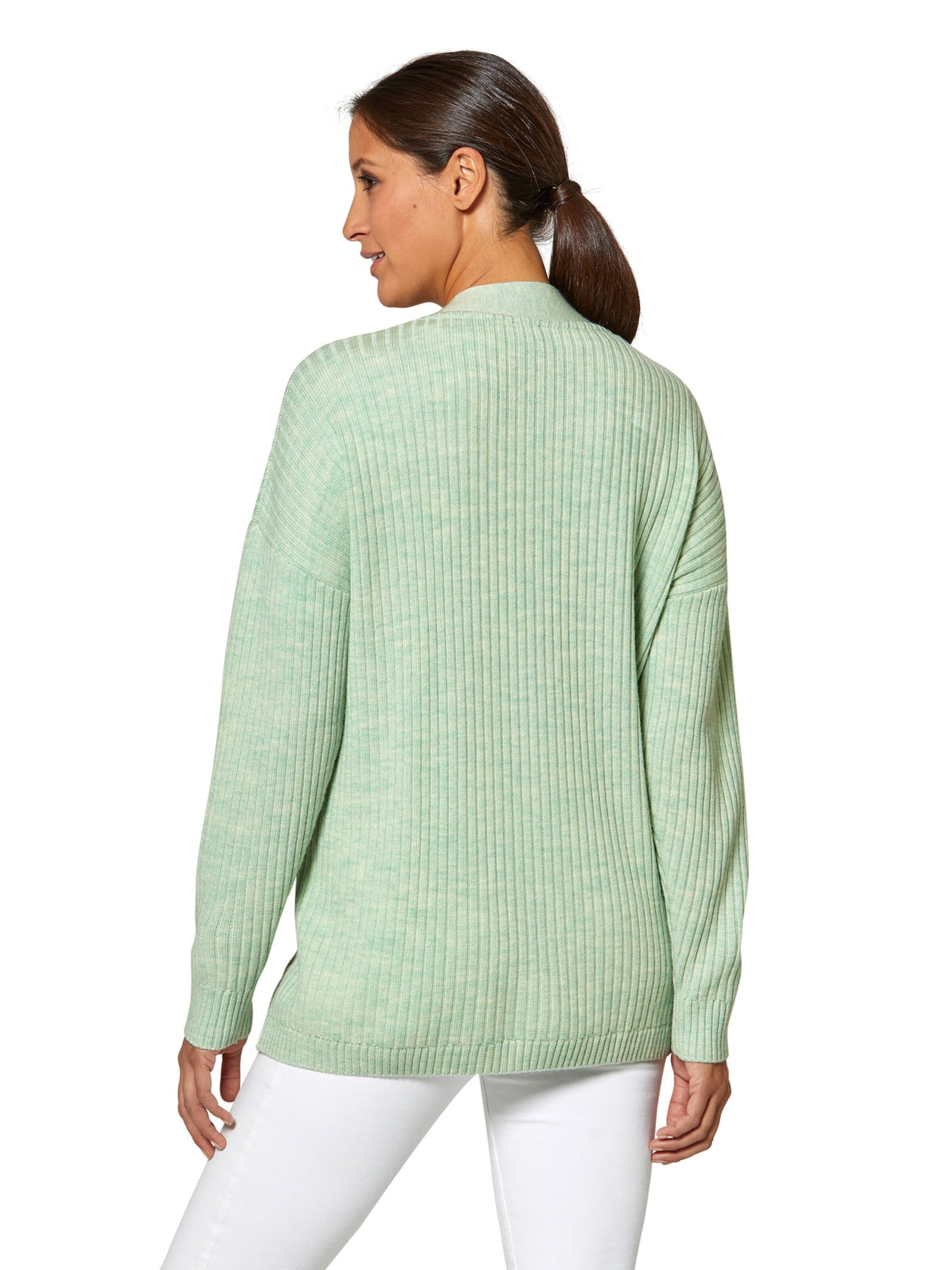 MADELEINE Gebreid vest in Groen