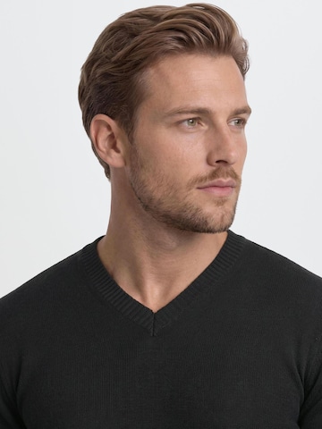 BLEND Pullover 'Lasse' in Schwarz