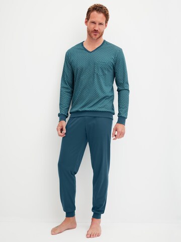 CALIDA Pajamas long 'Relax Streamline' in Green