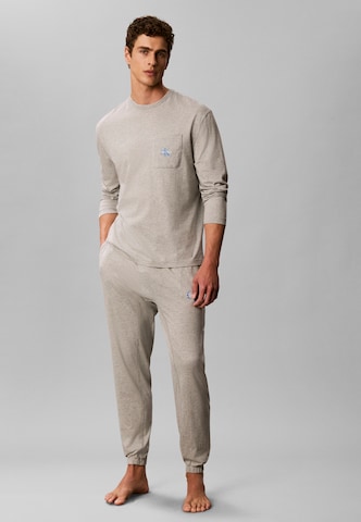 Calvin Klein Underwear Πιτζάμα μακριά σε γκρι: μπροστά