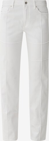 QS Regular Jeans in White: front