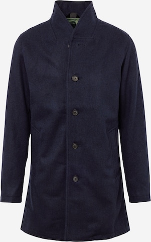 JACK & JONES - Ajuste regular Abrigo de entretiempo en azul: frente