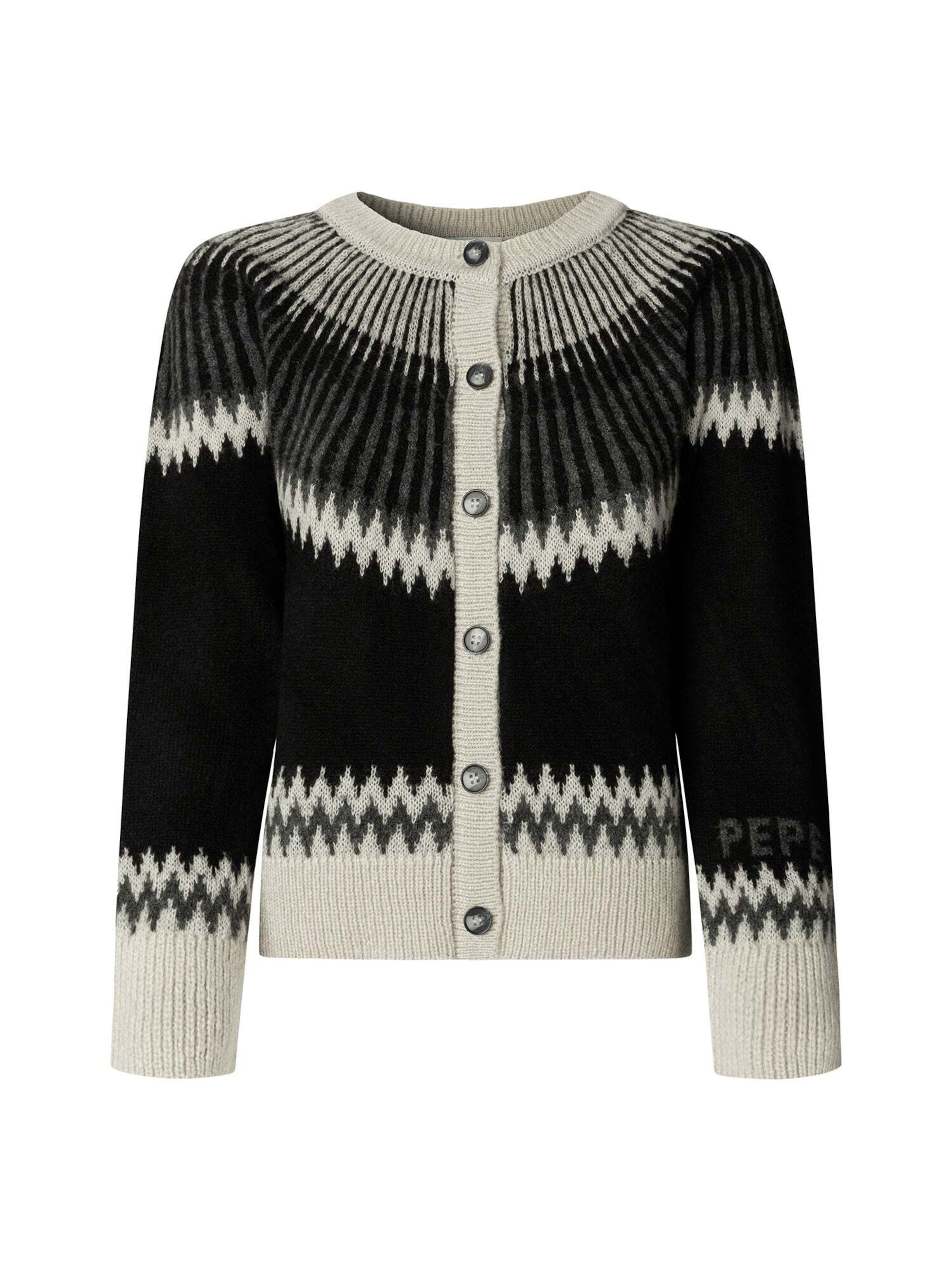 Pepe Jeans Strickjacke 'Cissy' in Grau: Vorderseite