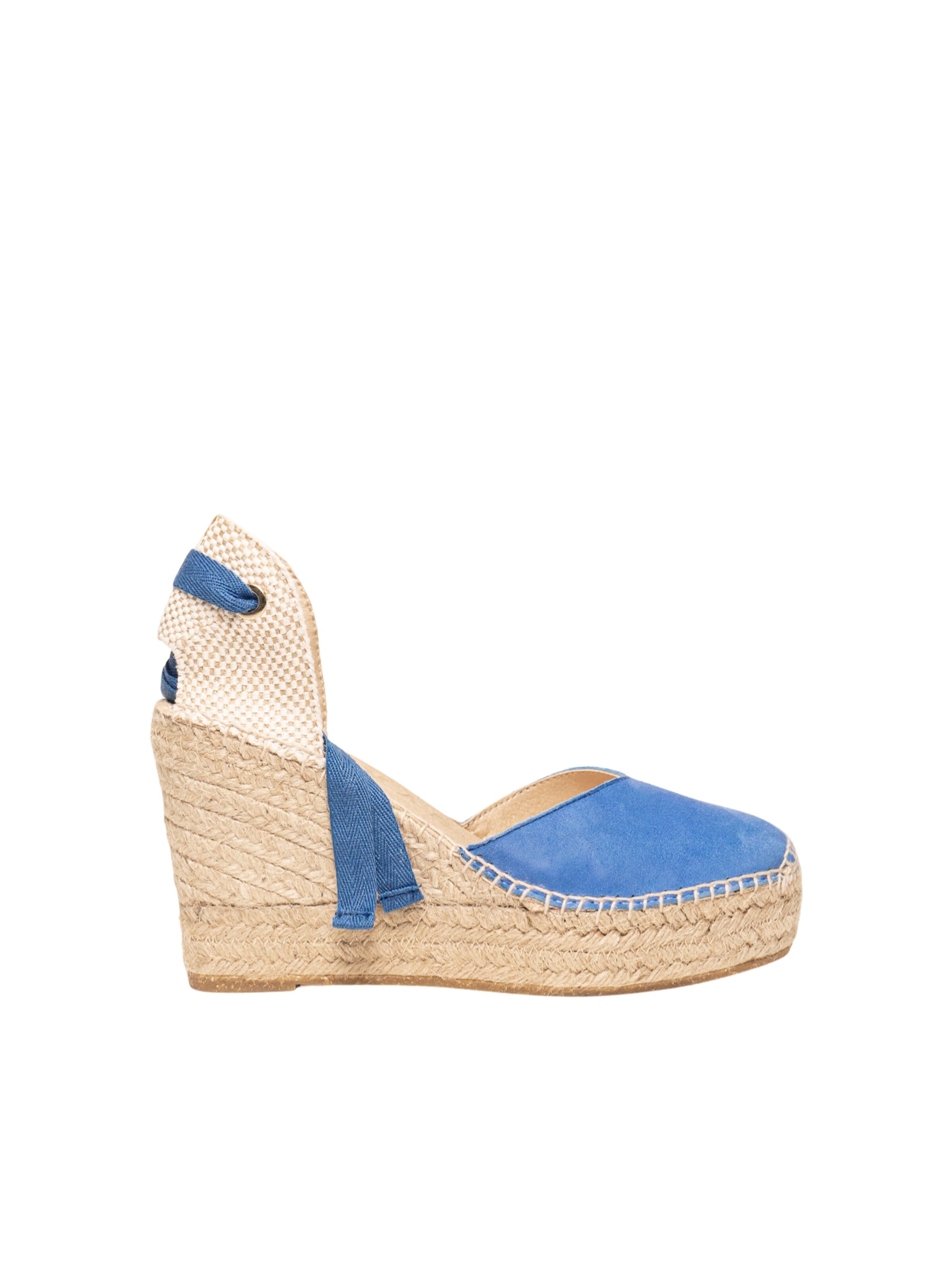 Alhamas Sandal 'Alpargata' in Blue: front