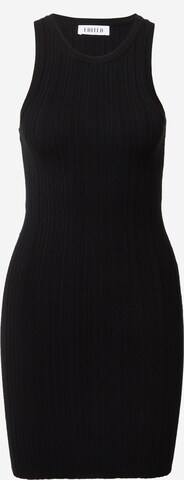 EDITED Knitted dress 'Laurentia' in Black: front