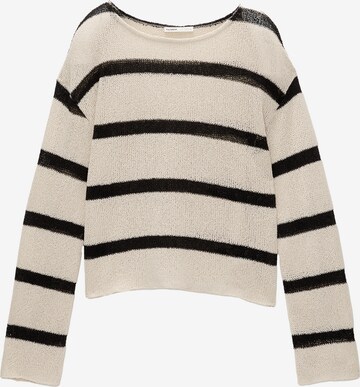 Pull&Bear Pullover in Beige: predná strana