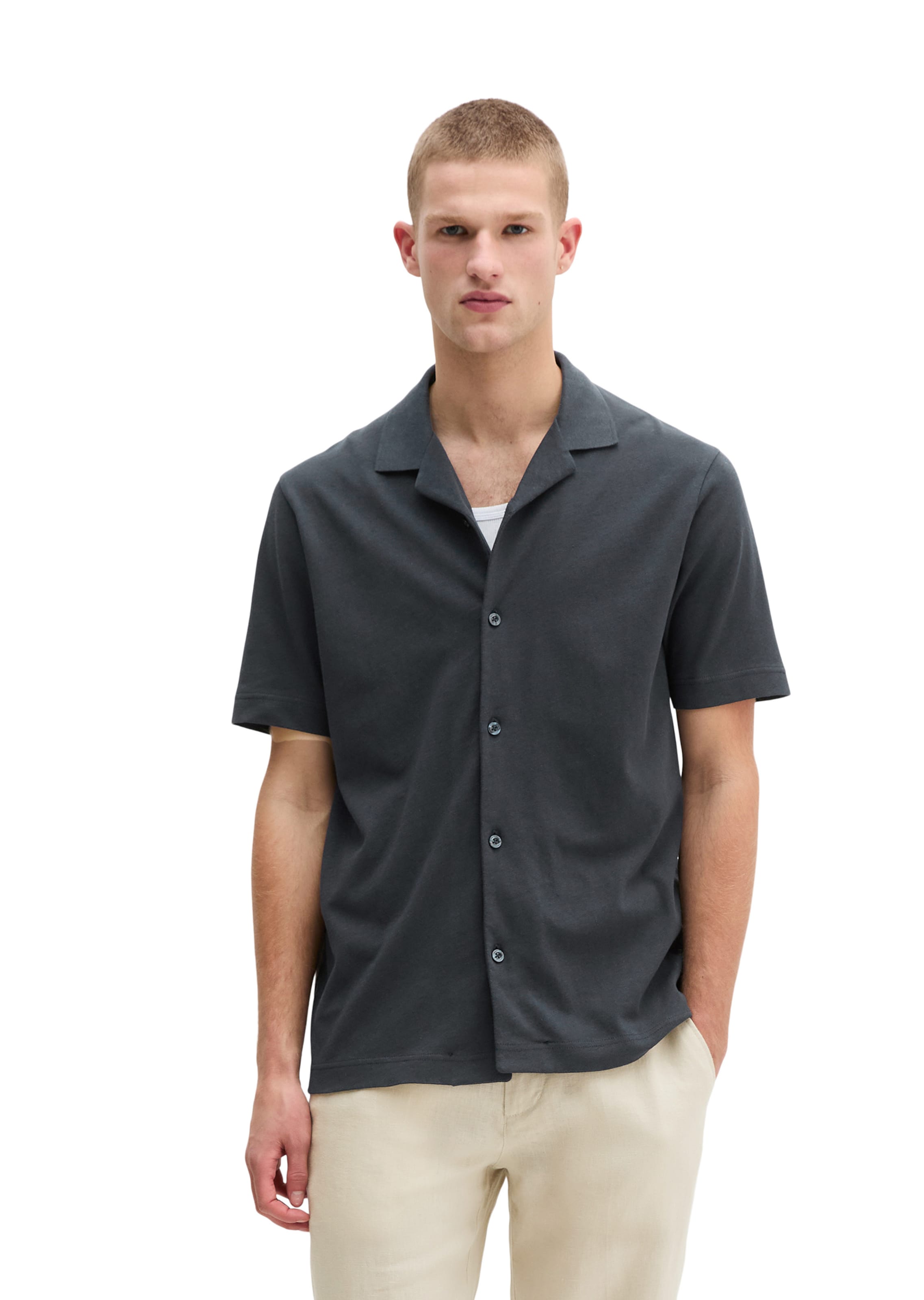 Marc O'Polo Regular fit Button Up Shirt in Blue: front